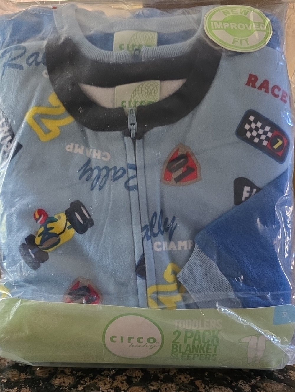 Circo Blue Toddler Boys 5T Blanket Sleepers - 2 Pack NEW